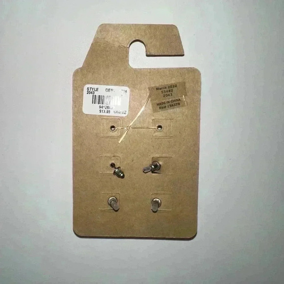 Women's Aeropostale Silver Earrings, One Size Set of 2 full sets&one cuff snake - Picture 2 of 4